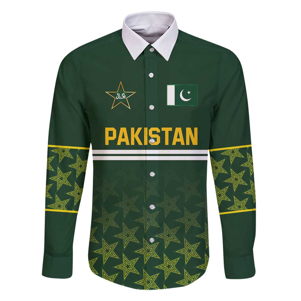 Custom Pakistan Men in Green Cricket-The Super Stars Family Matching Mermaid Dress and Hawaiian Shirt