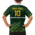 Custom Pakistan Men in Green Cricket-The Super Stars Family Matching Off Shoulder Short Dress and Hawaiian Shirt