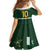 Custom Pakistan Men in Green Cricket-The Super Stars Family Matching Off Shoulder Short Dress and Hawaiian Shirt