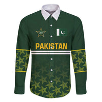 Custom Pakistan Men in Green Cricket-The Super Stars Family Matching Short Sleeve Bodycon Dress and Hawaiian Shirt
