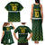 Custom Pakistan Men in Green Cricket-The Super Stars Family Matching Tank Maxi Dress and Hawaiian Shirt