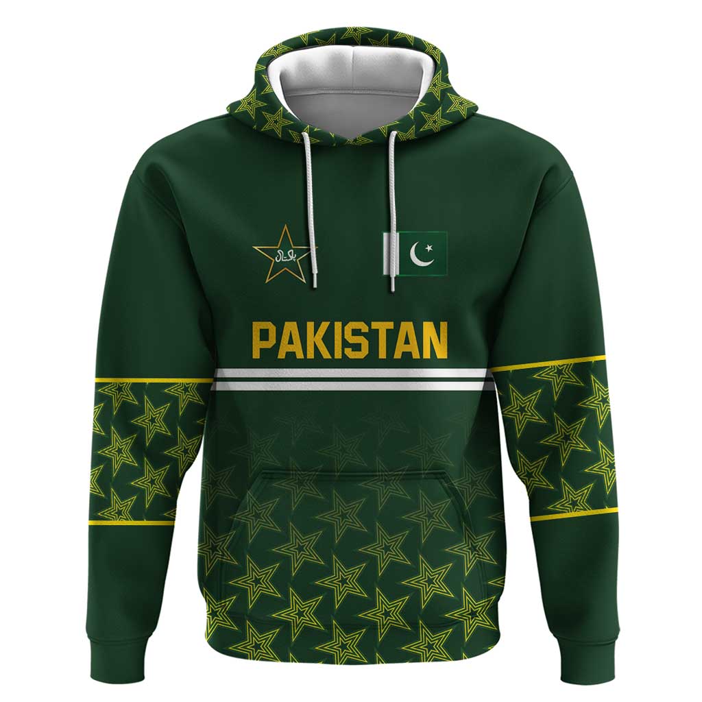 Custom Pakistan Men in Green Cricket-The Super Stars Hoodie