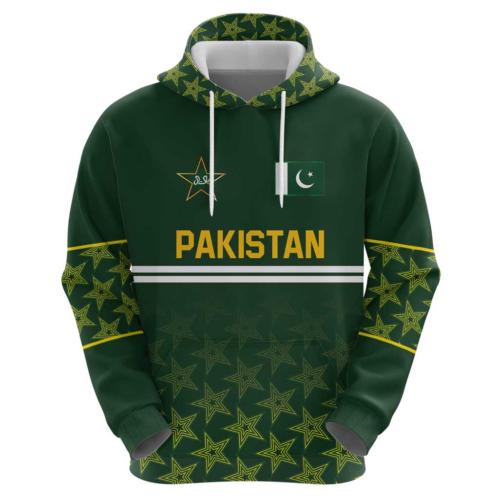 Custom Pakistan Men in Green Cricket-The Super Stars Hoodie