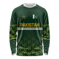 Custom Pakistan Men in Green Cricket-The Super Stars Long Sleeve Shirt