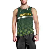 Custom Pakistan Men in Green Cricket-The Super Stars Men Tank Top