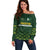 Custom Pakistan Men in Green Cricket-The Super Stars Off Shoulder Sweater
