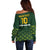 Custom Pakistan Men in Green Cricket-The Super Stars Off Shoulder Sweater