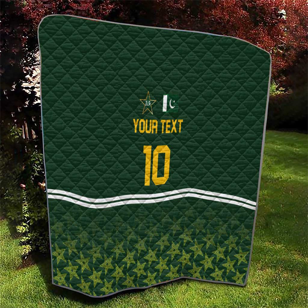 Custom Pakistan Men in Green Cricket-The Super Stars Quilt