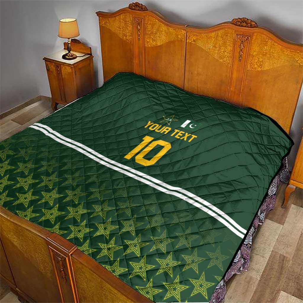 Custom Pakistan Men in Green Cricket-The Super Stars Quilt