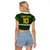 Custom Pakistan Men in Green Cricket-The Super Stars Raglan Cropped T Shirt
