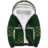 Custom Pakistan Men in Green Cricket-The Super Stars Sherpa Hoodie