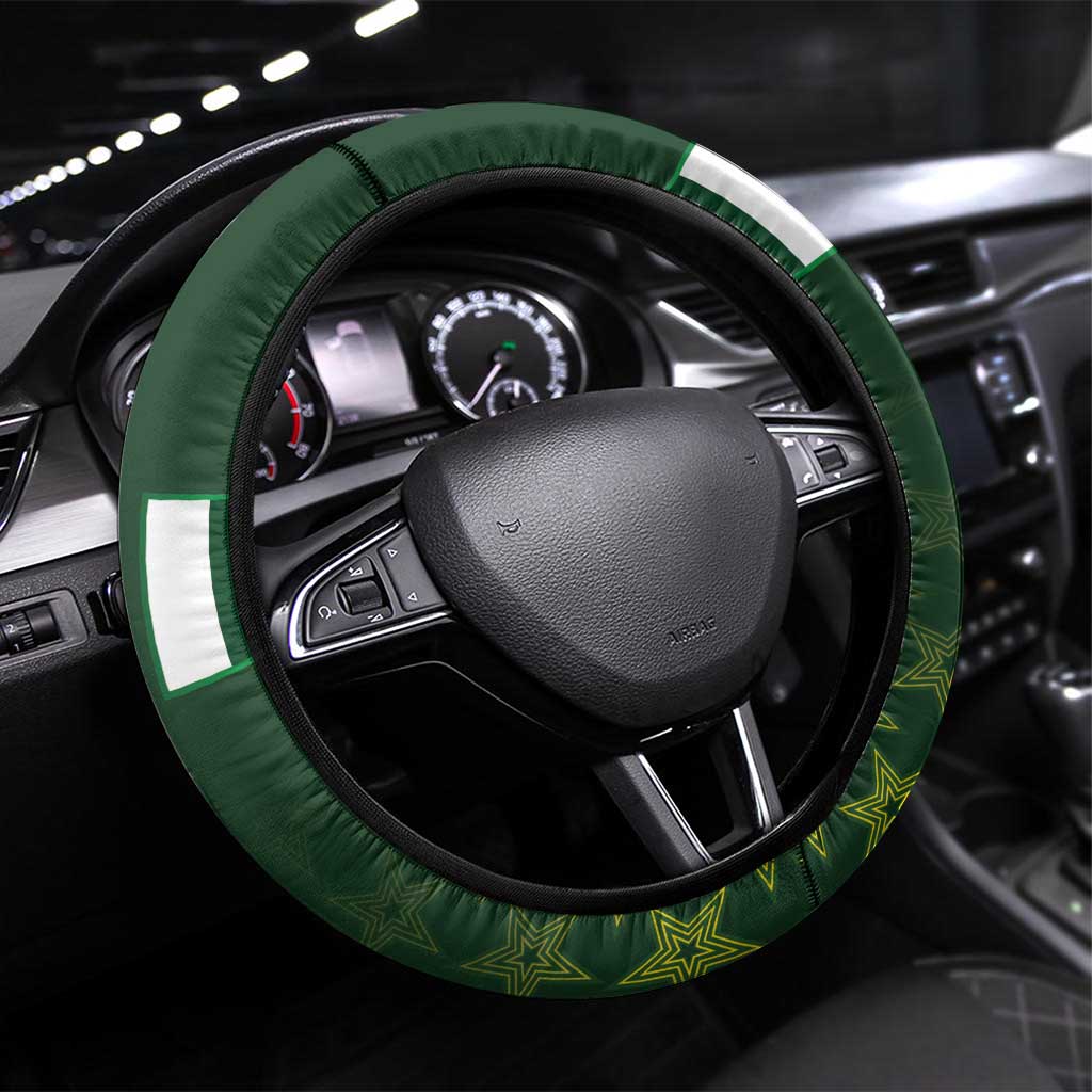 Pakistan Men in Green Cricket-The Super Stars Steering Wheel Cover