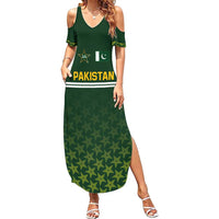 Custom Pakistan Men in Green Cricket-The Super Stars Summer Maxi Dress