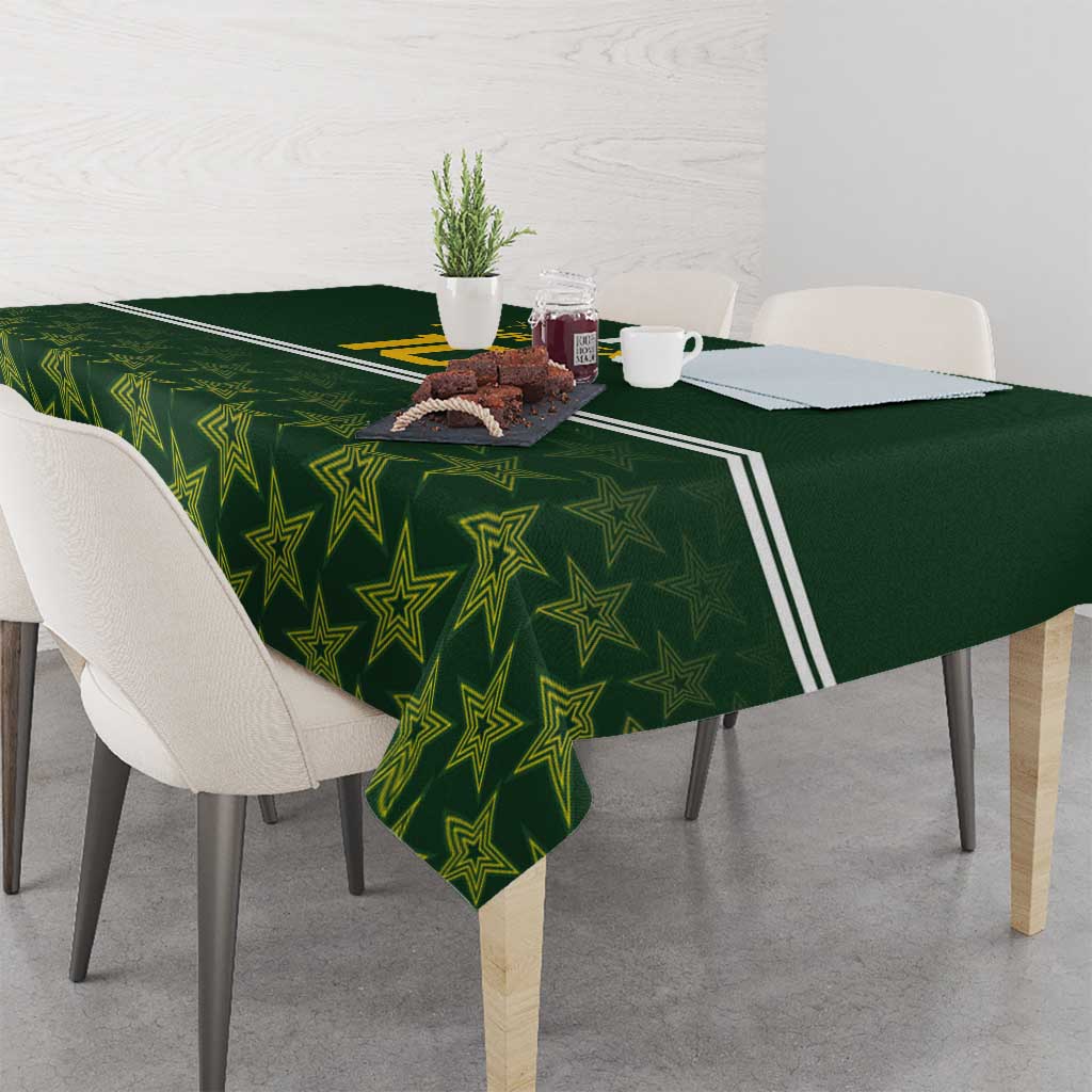 Custom Pakistan Men in Green Cricket-The Super Stars Tablecloth