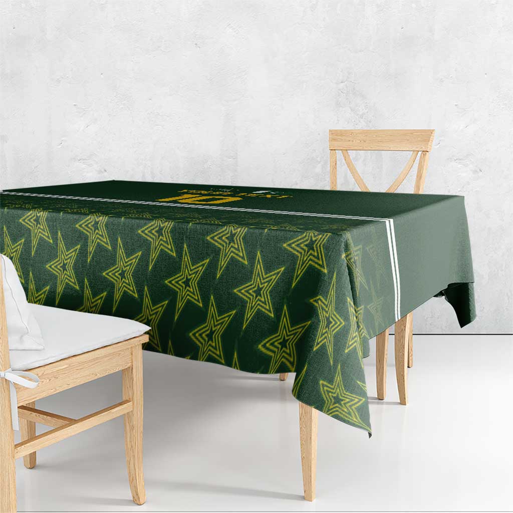 Custom Pakistan Men in Green Cricket-The Super Stars Tablecloth
