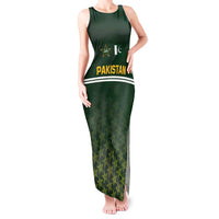 Custom Pakistan Men in Green Cricket-The Super Stars Tank Maxi Dress