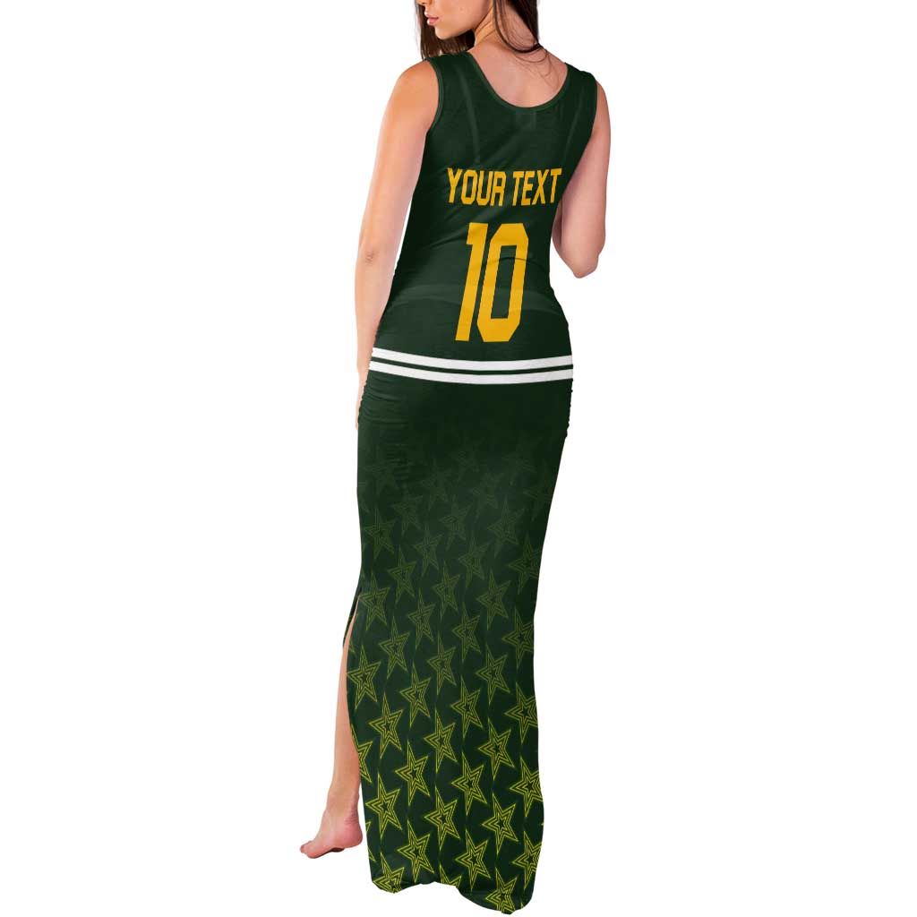 Custom Pakistan Men in Green Cricket-The Super Stars Tank Maxi Dress