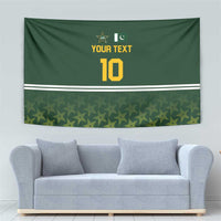 Custom Pakistan Men in Green Cricket-The Super Stars Tapestry