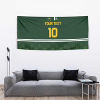 Custom Pakistan Men in Green Cricket-The Super Stars Tapestry