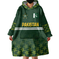 Custom Pakistan Men in Green Cricket-The Super Stars Wearable Blanket Hoodie