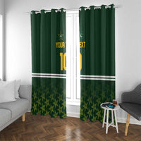 Custom Pakistan Men in Green Cricket-The Super Stars Window Curtain