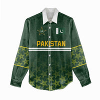 Custom Pakistan Men in Green Cricket-The Super Stars Women Casual Shirt