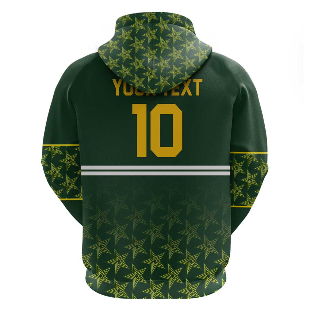 Custom Pakistan Men in Green Cricket-The Super Stars Zip Hoodie
