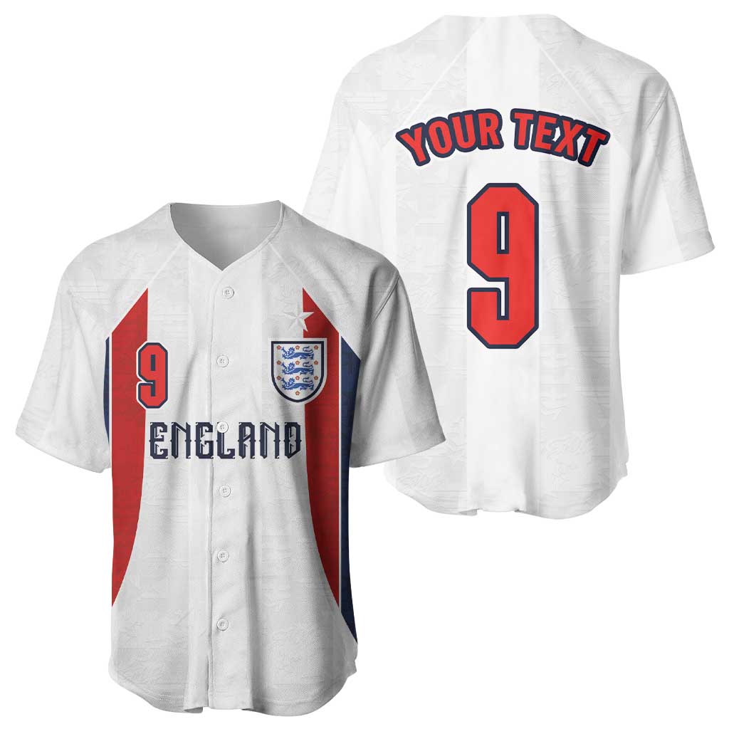 Custom England Football Baseball Jersey Retro-Modern Combination Style