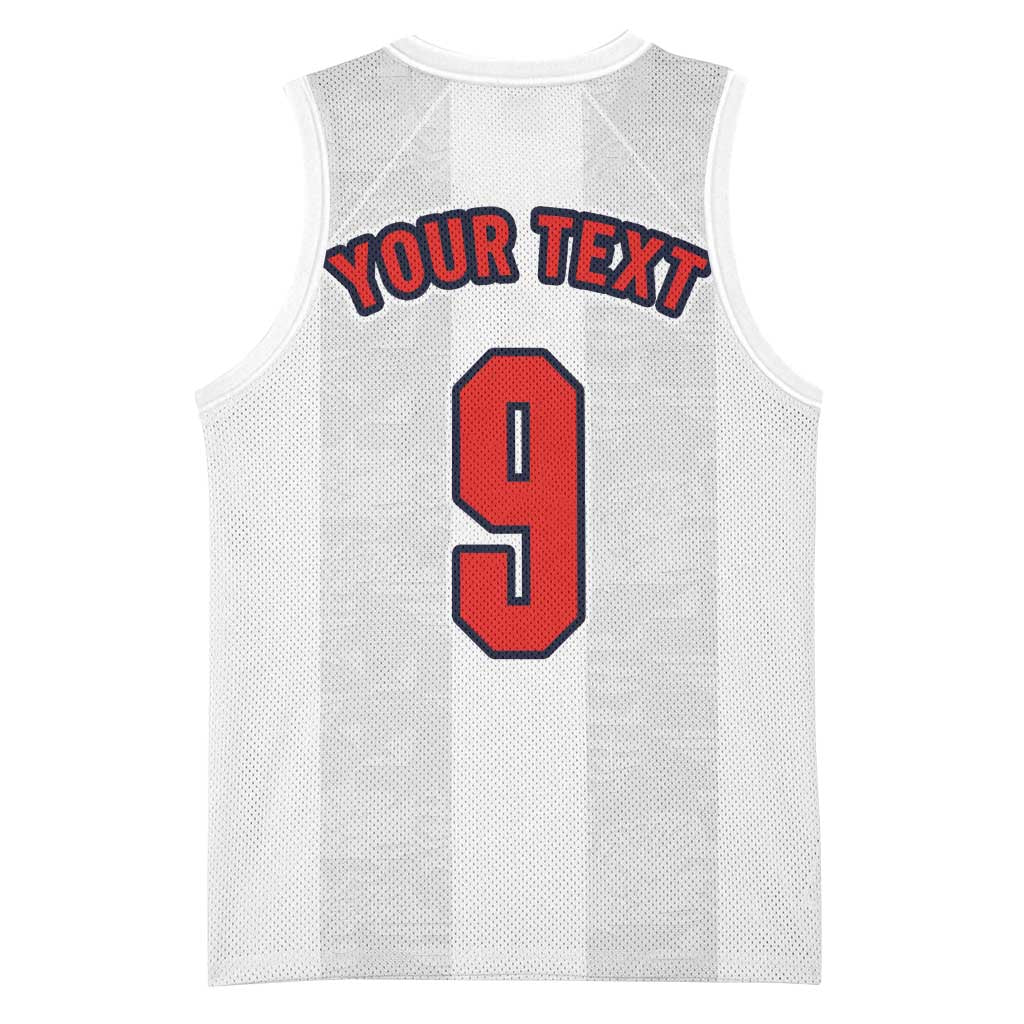 Custom England Football Basketball Jersey Retro-Modern Combination Style