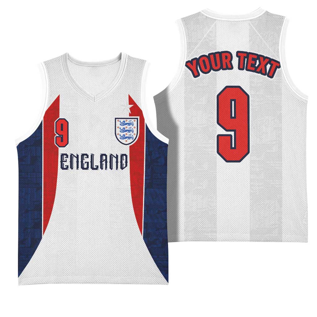 Custom England Football Basketball Jersey Retro-Modern Combination Style