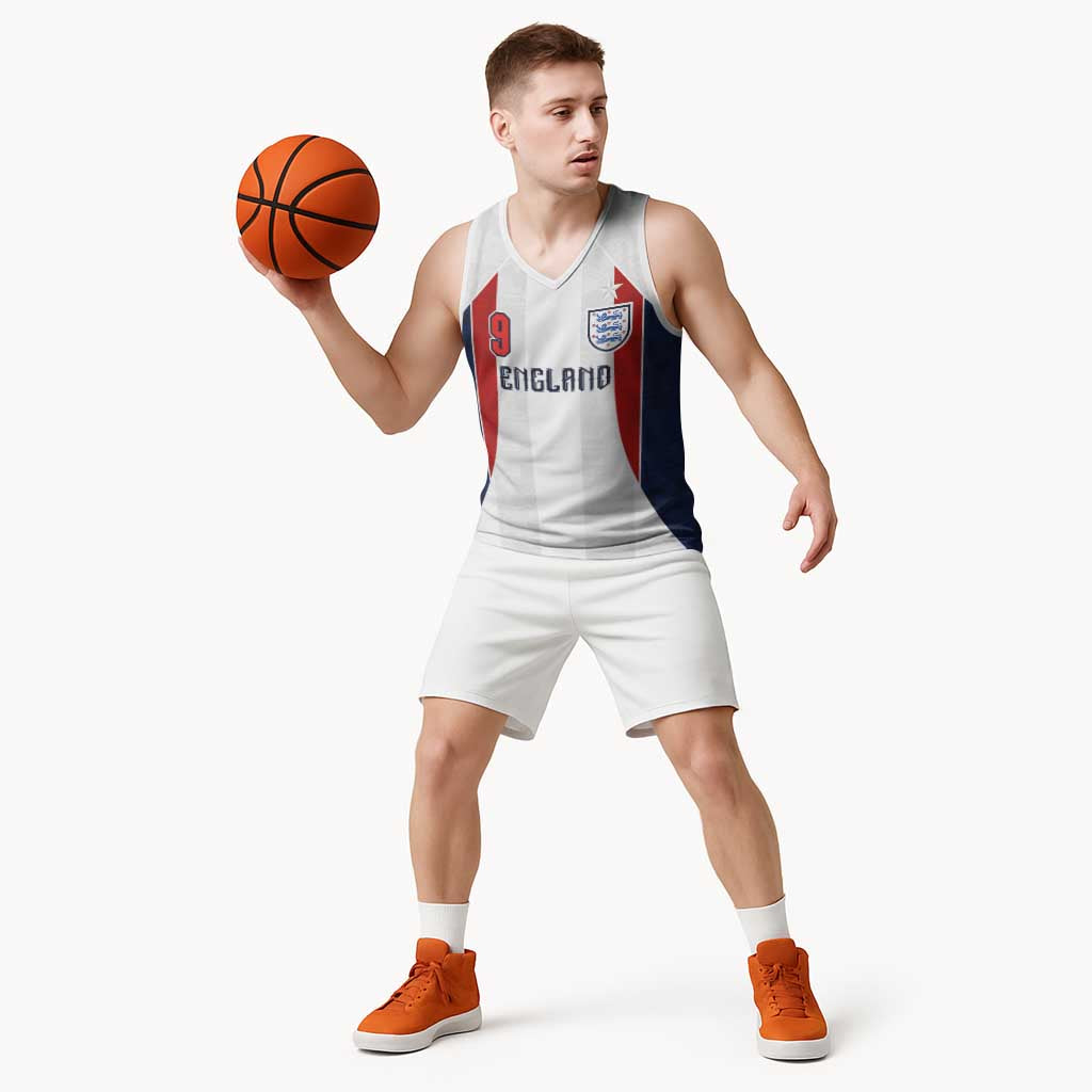 Custom England Football Basketball Jersey Retro-Modern Combination Style