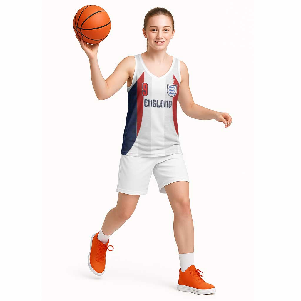 Custom England Football Basketball Jersey Retro-Modern Combination Style