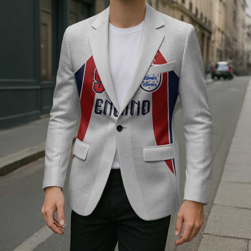 Custom England Football Blazer Retro-Modern Combination Style