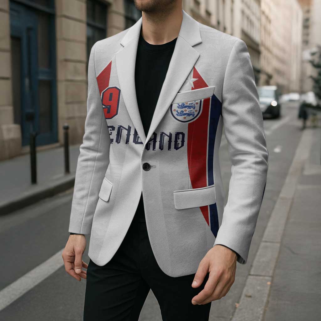 Custom England Football Blazer Retro-Modern Combination Style