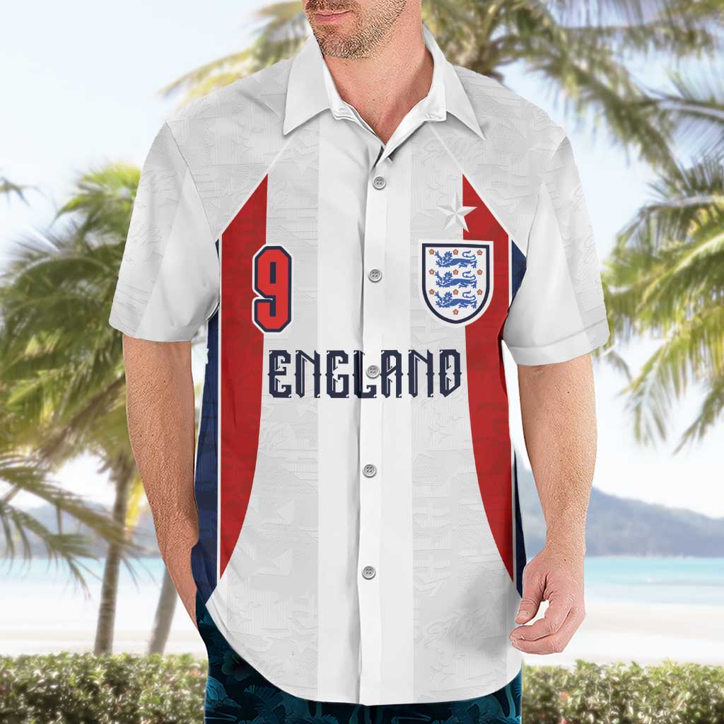 Custom England Football Hawaiian Shirt Retro-Modern Combination Style