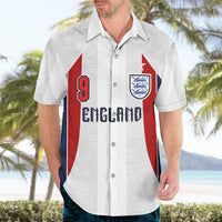 Custom England Football Hawaiian Shirt Retro-Modern Combination Style