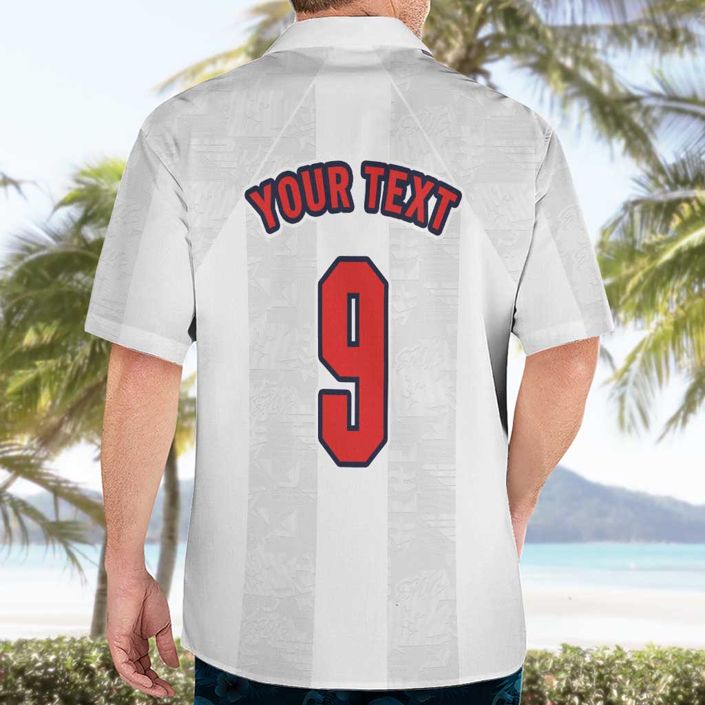 Custom England Football Hawaiian Shirt Retro-Modern Combination Style