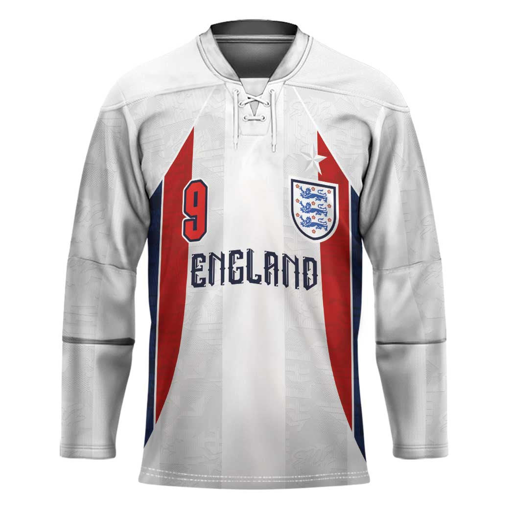 Custom England Football Hockey Jersey Retro-Modern Combination Style