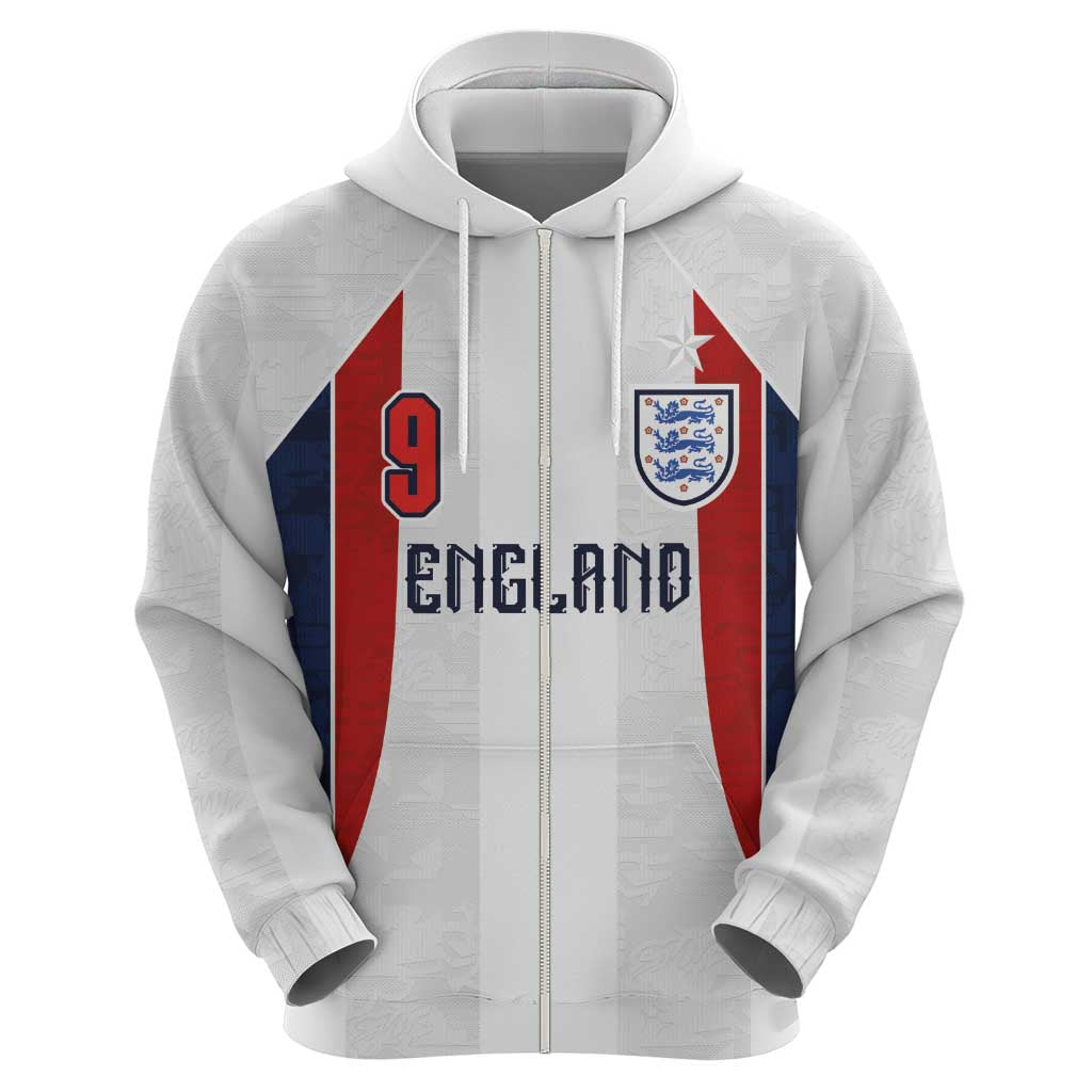 Custom England Football Hoodie Retro-Modern Combination Style