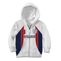 Custom England Football Kid Hoodie Retro-Modern Combination Style