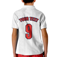 Custom England Football Kid Polo Shirt Retro-Modern Combination Style
