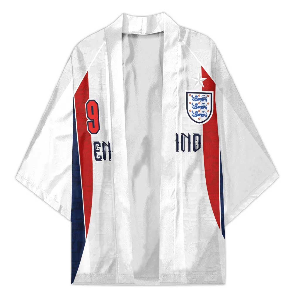 Custom England Football Kimono Retro-Modern Combination Style