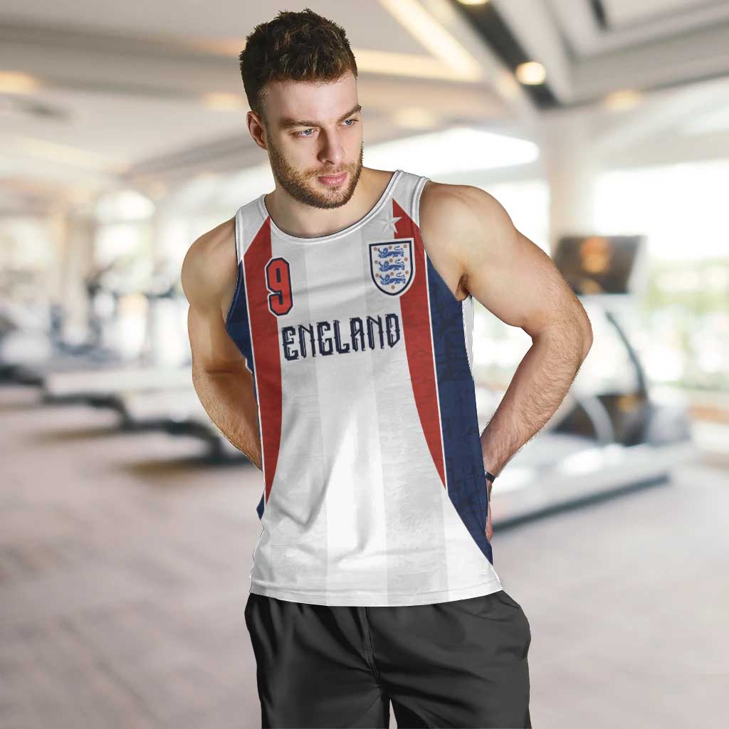 Custom England Football Men Tank Top Retro-Modern Combination Style