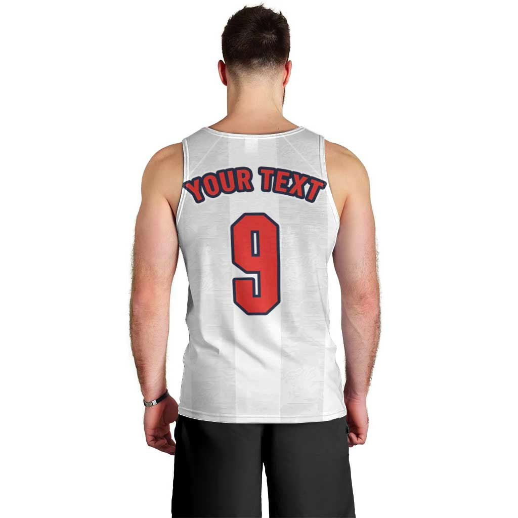 Custom England Football Men Tank Top Retro-Modern Combination Style