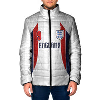 Custom England Football Padded Jacket Retro-Modern Combination Style