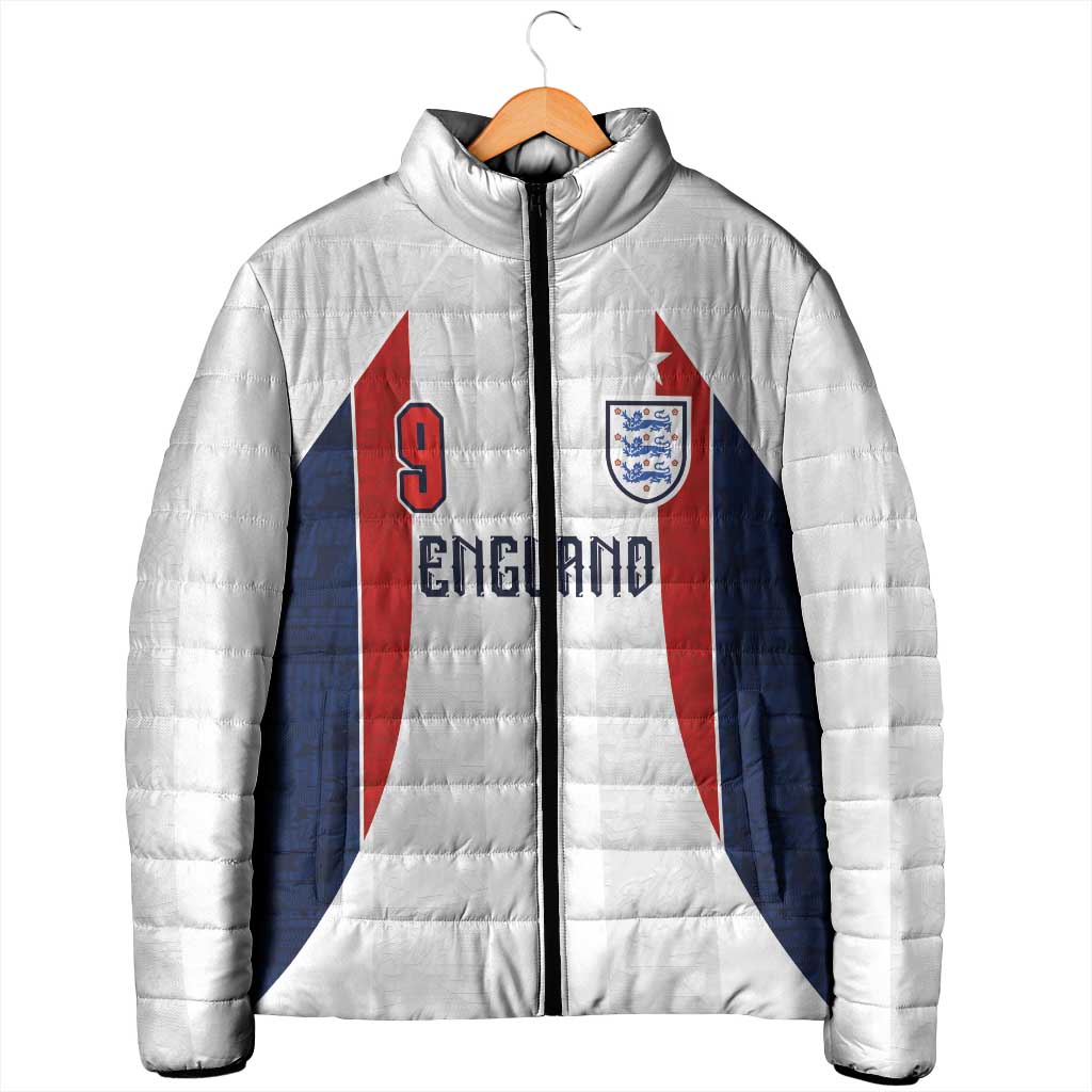 Custom England Football Padded Jacket Retro-Modern Combination Style