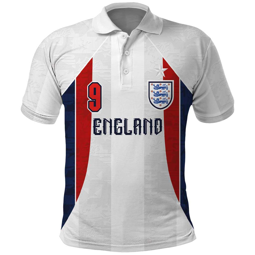 Custom England Football Polo Shirt Retro-Modern Combination Style