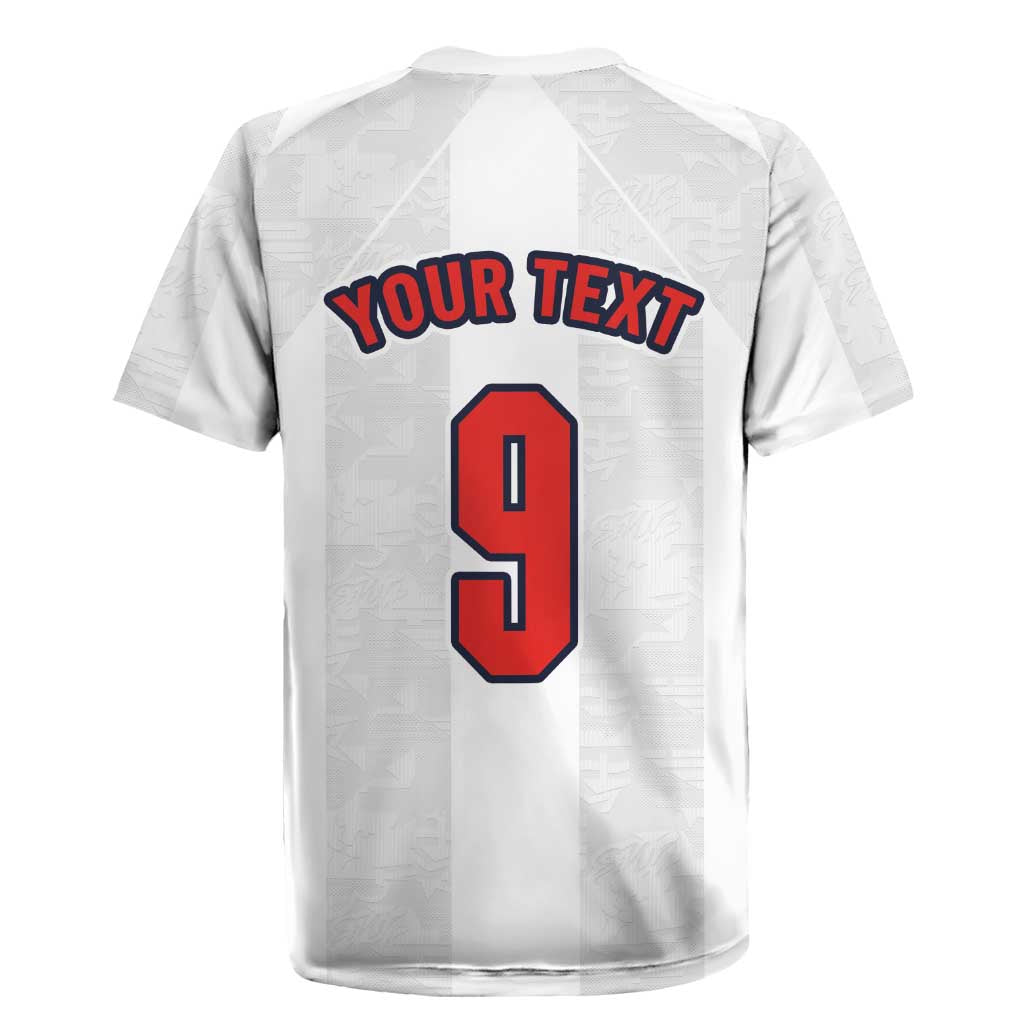 Custom England Football Rugby Jersey Retro-Modern Combination Style