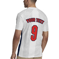 Custom England Football Rugby Jersey Retro-Modern Combination Style