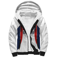 Custom England Football Sherpa Hoodie Retro-Modern Combination Style